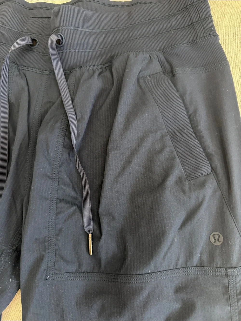 lululemon *Short Inseam* Dance Studio navy drawstring jogger pants